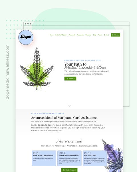 Dope Medicinal Wellness Featured Website