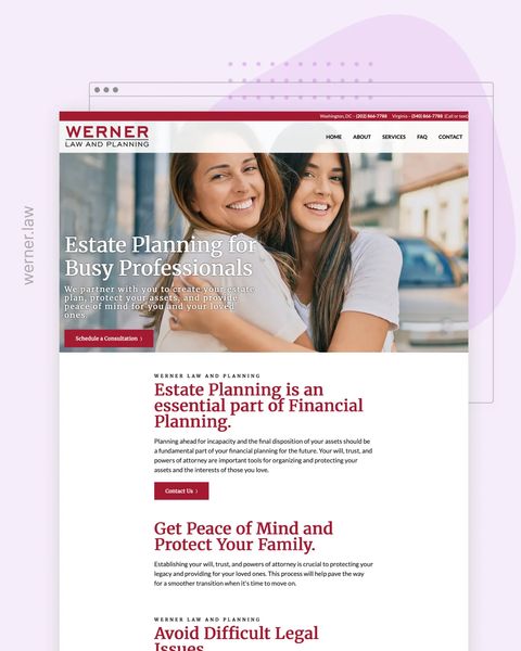 Werner Law and Planning Featured Website