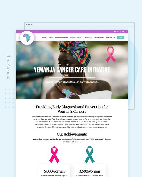 Yemanja Cancer Care Initiative Featured Website
