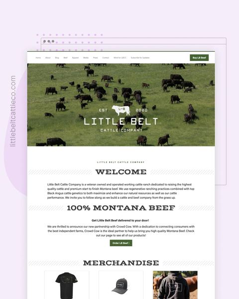Little Belt Cattle Co. Featured Website
