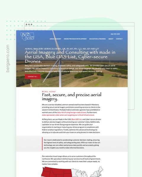 Berg Aero Featured Website