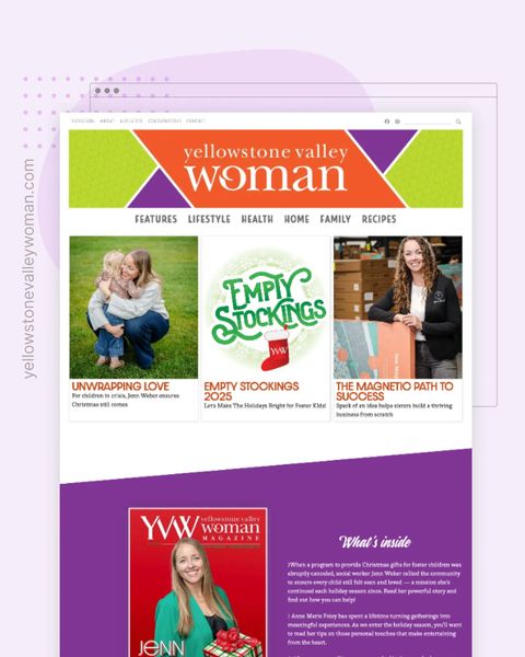 Yellowstone Valley Woman Featured Website