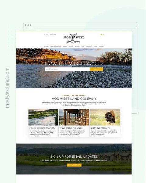 Modwest Land Featured Website