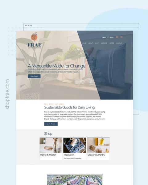 Frae Everyday Goods Featured Website