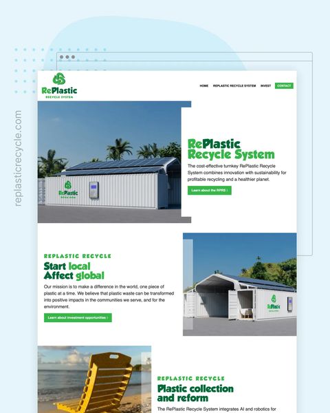 Replastic Recycle Featured Website