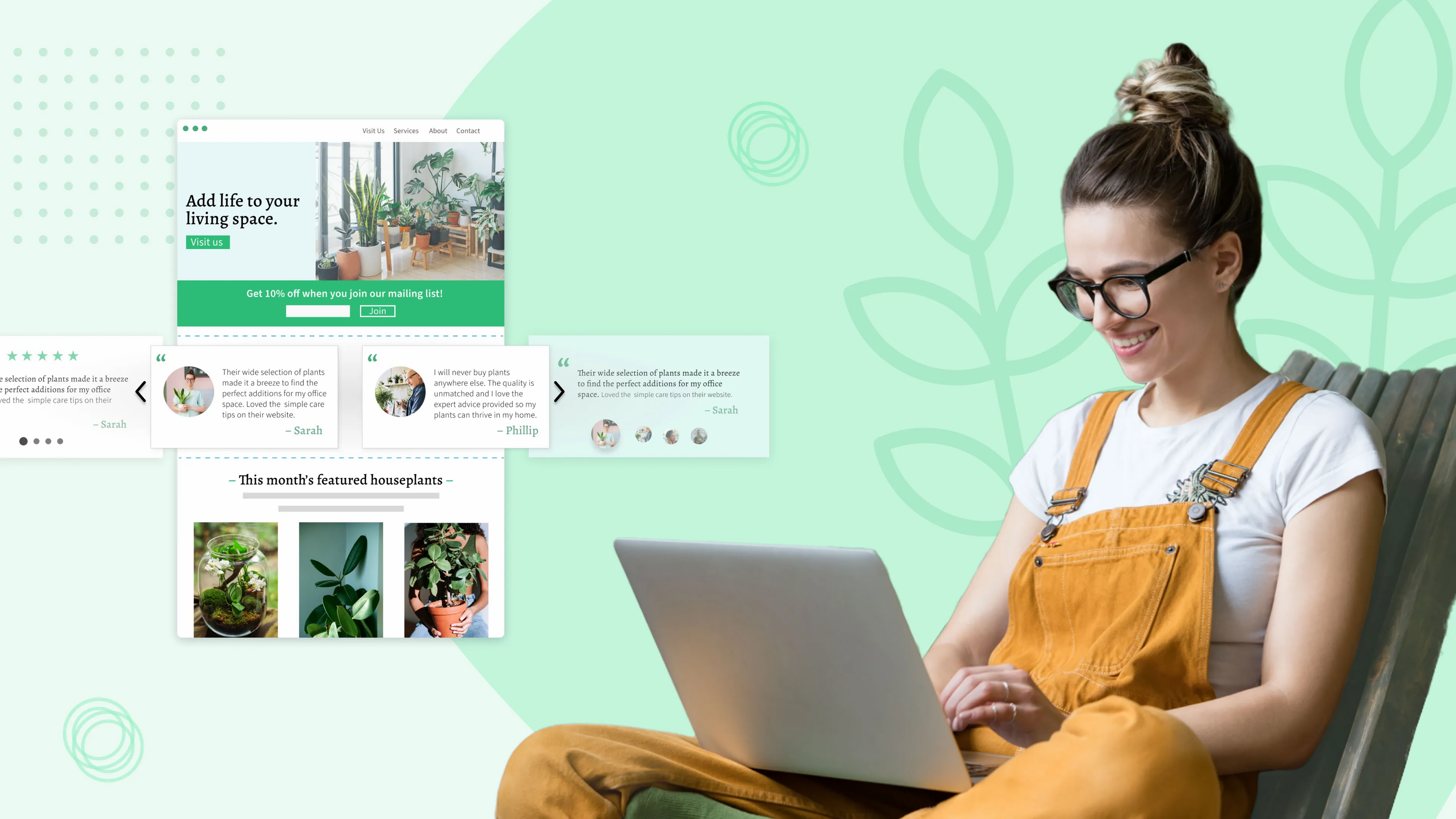 Craft your perfect website with Cardsetter’s intuitive editor